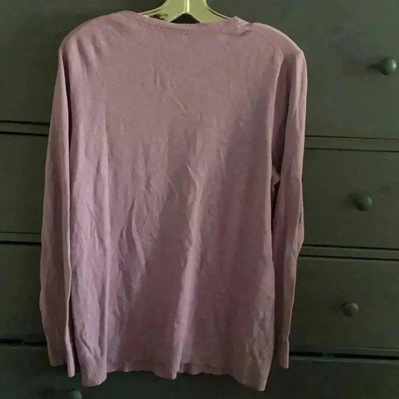 Gap cotton blend violet grandma cardigan sweater cottage core - Picture 5 of 6